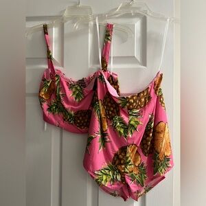 Crop top and short set, NWOT